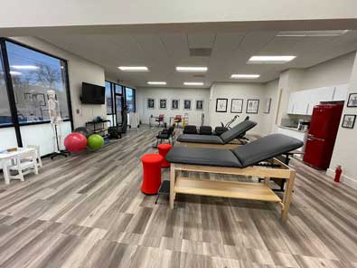 Auto accident rehabilitation room at ChiroCare - Austin, TX location.