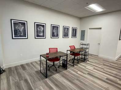 ChiroCare - Austin room for auto accident treatments.